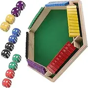 DRESSOOS Interactive 6-Sided Flip Game Table Card Board Game Accessory Mat Poker Ktv Bar Party Mahjong Drink Holder