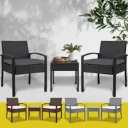 Gardeon Outdoor Furniture Setting Chairs Patio Wicker Rattan Chair Table Garden
