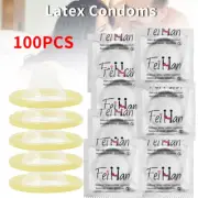 Latex Condoms Bulk Pack Ultra Thin Extended Pleasure Extra Time Sex Delay 100PCS