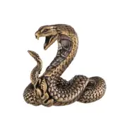Snake Figurines Brass Cobras Statue Snake Decorative Objects Table Ornament