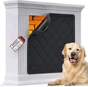 NABOWAN Magnetic Fireplace Cover Easy Install - Indoor Fireplace Blanket to Block Cold Air Reduce Energy Costs, Fireplace Draft Stopper with Full Frame Hook & Loop and Built-in Magnets (31 x 38 Inch)