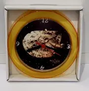 Millennium Falcon 7" Gold Novelty wall/desk clock Brand New Star Wars