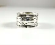 Gabe Natan Sterling Silver Navajo Band Ring Custom Style Ingot Handmade