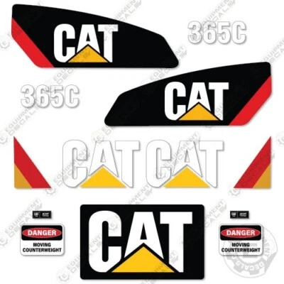 Fits Caterpillar 365C Decal Kit Hydraulic Excavator - 7 YEAR OUTDOOR 3M VINYL!