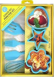 R&M Junior 8PC Pancake Kit, 9.25"x 12"x 3", Blue