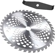 BrushCutter Blade Set,255mm 2T3T40T60T80T Tooth BrushCutter Blade + 2 Tooth 2T Trimmer Blade,Steel Blade for Bush Brushcutter Grass Trimmer