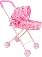 Elegant Doll Stroller Accessory Sturdy Mini Stroller for Pretend Play for Doll House Decorations