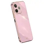 XINLI For Oppo A5 Pro 5G Case TPU Phone Cover with Electroplating Frame Multicolor Purple