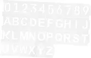 Beatifufu 1 Set Educational Alphabet and Number Stencils for Letters Numbers Reusable Pet Templates for Creative Painting and Craft Projects for Early Learning and Art Activities