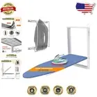Compact Wall Mounted Ironing Board with Iron Holder - Space-Saving Design