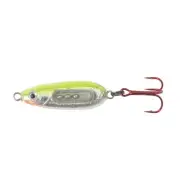 Northland Tackle Glass Buck Shot Spoon 4 - Silver Fluorescent Chartreuse 1/4 oz