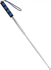 KICHOUSE Extendable Stainless Steel Flagpole Telescopic Tour Guide Flagpole with Comfortable Non Slip Handle for Outdoor Events and Camping