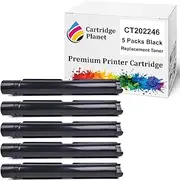 [Cartridge Planet] 5 Pack Black Compatible Toner Cartridge for Fuji Xerox CT202246 (9,000 Pages) for Fuji Xerox DocuCentre SC2020 SC2020NW