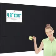 Large Cork Bulletin Board Alternative 48"x36", 12 Pack Felt CorkBoard Tiles f...