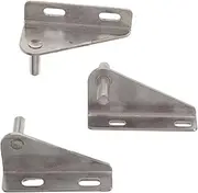 FIXOSHEE 3pcs Stainless Steel Freezer Hinge Replacement Kit for Sliding Door Refrigerator