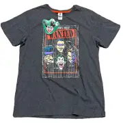Joker Batman DC Mens T-Shirt Large Two-Face Penguin Riddler Graphic Print Casual