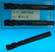 3pc NACHI M12 X 1.25 Spiral Taps; VIPER T, HSSEV;GT8 GX 7980-57626Machinist