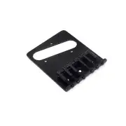 KD By AxLabs Tele®-style 6-Saddle Bridge - String-Through-Body Or Top - Black