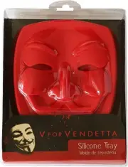 V for Vendetta - Mask Silicone Cake Mould, Orange