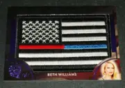 2018 Benchwarmer BETH WILLIAMS Hot For Teacher SUPER FLAG Purple #1/1 PLAYBOY
