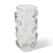 E Style Chioma Glass Flower Vase Centerpiece Indoor Home Decor 26cm Clear