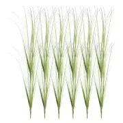 12Pcs Artificial Grass Plants, 18.5" Plastic Fake Wheat Grass Greenery, Red