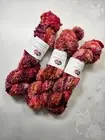 Alpaca / highland wool yarn, Chunky weight, 100g, RUBY RHAPSODY