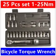 1/4'' Drive Click 1-25Nm 25 PCS Torque Wrench Set Professional Bicycle Bike Tool