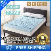 Memory Foam Mattress Topper Cool Gel Queen King 5cm 8cm Matress Protector Pad AU