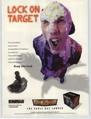 1997 EagleMAX Flight Stick Joystick PS1 Vintage Print Ad/Poster 90s Kid Art Rare