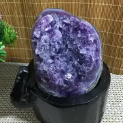 Natural Uruguayan Amethyst Quartz CaveGeode Crystal Including base 1120g