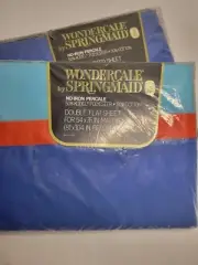 Vintage Wondercale By SPRINGMAID Bed LIB Collection FULL Size Flat And Fitted