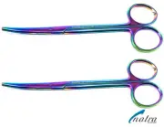 2x Metzenbaum scissors blunt Curved 14 cm medical surgical NATRA Germany