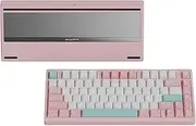Bridge75 75% Mechanical Keyboard, CNC Aluminium Case, Hot-Swappable PCB, Tri-Mode Connectivity (Spray-Coated Pink)