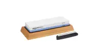 Amazon Basics Dual Sided Whetstone 1000/6000 Grit with Bamboo Base