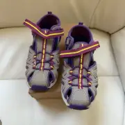 Kids Merrell Hydro JR Tan/Purple Shoes Size 9.5W New Sandals