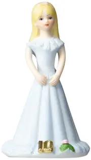 Growing Up Girls - Blonde Age 10 Cake Topper