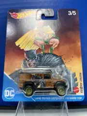 1/64 HOT WHEELS PREMIUM DC COMICS LAND ROVER DEFENDER 110 HARD TOP 3/5 BLACK