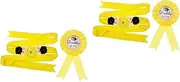 SAFIGLE 4pcs Maternity Sash and Daddy Be Corsage for Shower Creative Flower Design Pregnancy Belly Belt Keepsake Sash for Expecting Parents for Celebrations and Announcements