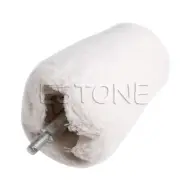1/4 Shank Brush 2.5 Cone Tapered Rotary Weave Cotton Polishing Buffing Wheel