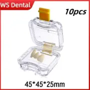 10pcs Dental Denture Storage Box Membrane Jewelry Holder Crown Case Tooth Boxes