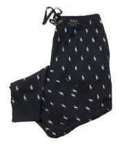 Polo Ralph Lauren Men's Big & Tall Navy All Over Pony Knit Sleep Jogger Pants