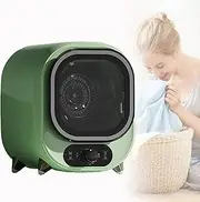 Compact & Mini Spin Dryer, Small Condenser Tumble Dryer, Vented Tumble Dryer, 0.8kg Capacity, for Counter Top or Wall Mounted Use,Green