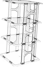 iplusmile Narrow Shoe Rack for Spaces Plastic Shoe Organizer Space Saving Design for Entryways and Closets Sturdy Construction with Easy Assembly