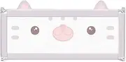 Kids Bed Rails Safety Bedrail Child Shatter-Resistant Fence Large Bed Universal Baffle Vertical Lift 6-Speed Adjustment (Color:Pink-200CM) (Gray150cm)