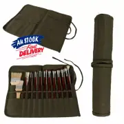 Organizer Army Paint Brush Holder Draw Canvas Bag Roll Up Storage Case Artist