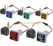 AC0-100A 60-500V 3 in 1 LED Digital Voltmeter Ammeter Hertz Meter Indicator NEW