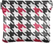 [Joitme] Houndstooth Check Red Black Small Coin Pouch, Womans Wallet, Wallet Women Slim, Houndstooth check red black, 4.33x3.74In, Houndstooth Check Red Black