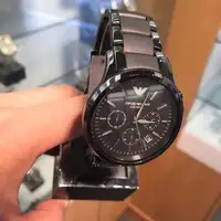 在飛比找旋轉拍賣優惠-Armani 阿瑪尼 AR1452男錶 黑色手錶 ((43m