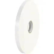 Strong Double-sided Foam Tape 1/32 x 1 x 216 ft White